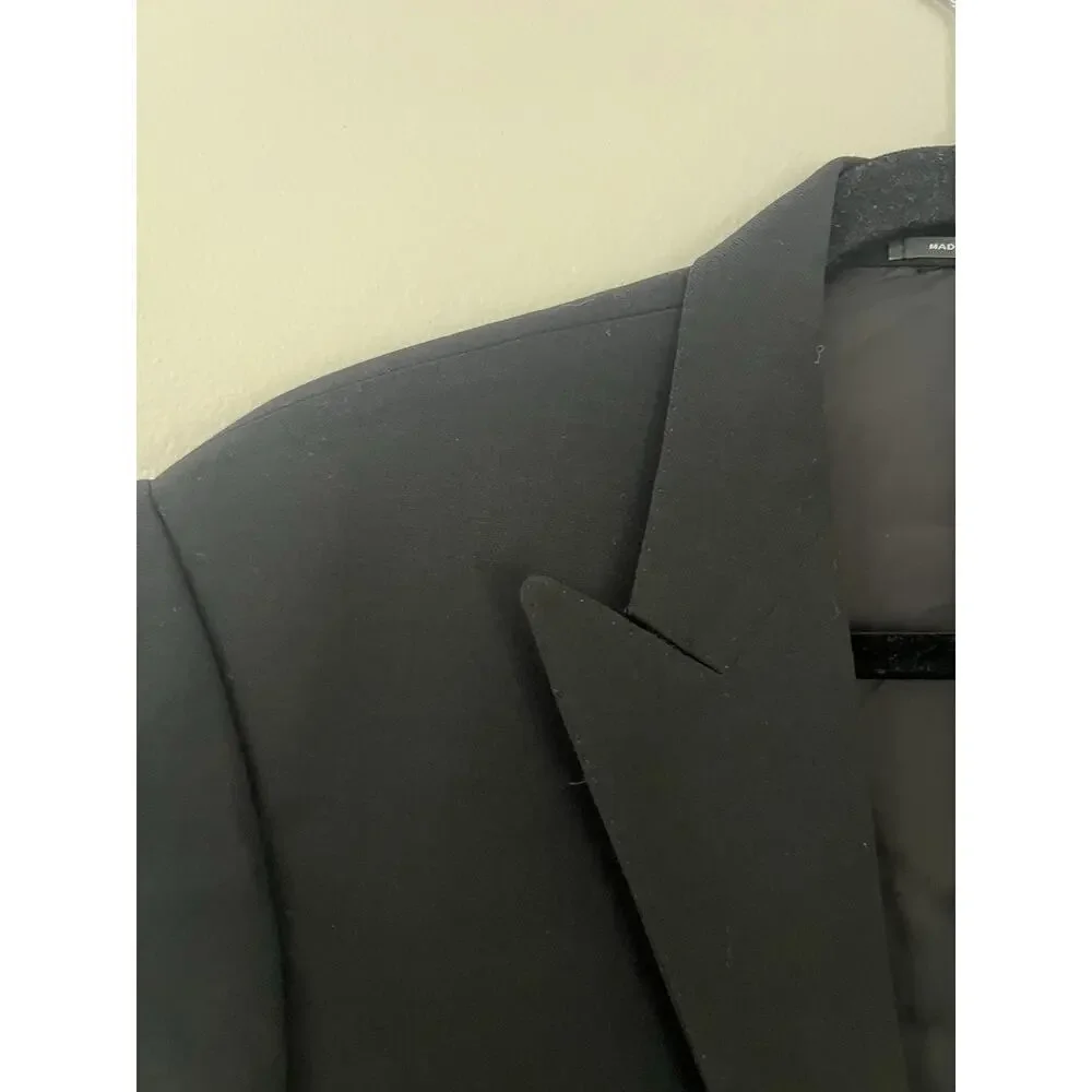 Ralph Lauren Black Label 100% Wool Black Blazer 40R 2 Button Austin Sports Coat